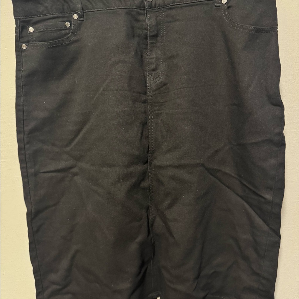 Black Denim Skirt